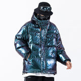 Dark Reflective Cargo Parkas Jackets Mens Hip Hop Streetwear Padded Jackets Harajuku Windbreaker Parka Coats Techwear - MAXIME