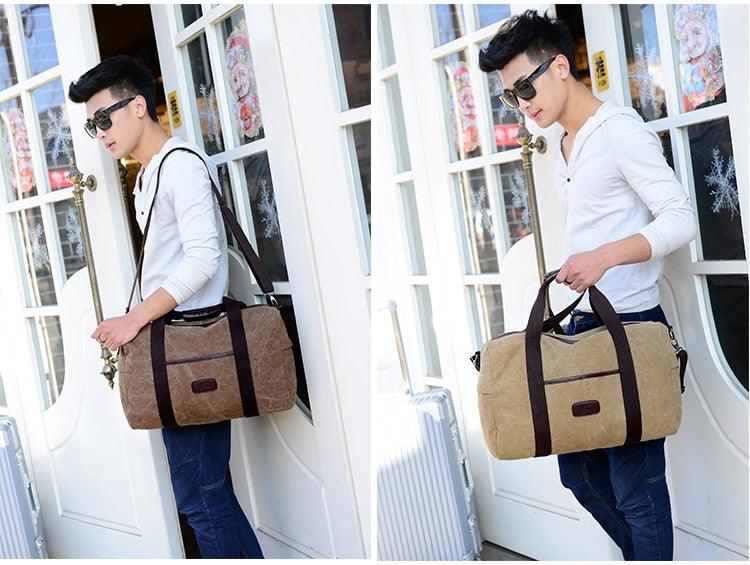 Men Canvas handbag High Quality Travel Bags Large - MAXIME