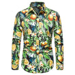 Mens Casual Long Sleeved Floral Shirt - MAXIME