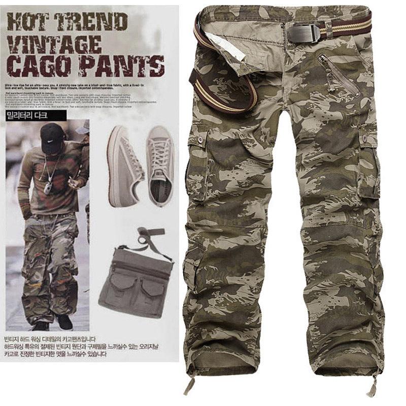 Camouflage cargo trousers - MAXIME