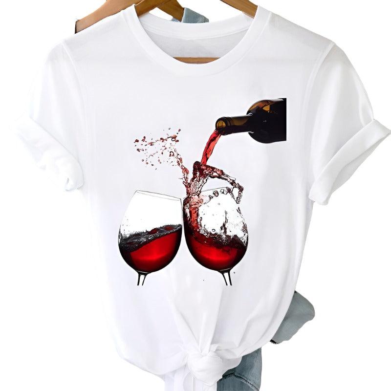 Women Clothing Wine Lady Short Sleeve - MAXIME