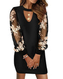 Long-sleeved V-neck Dress - MAXIME