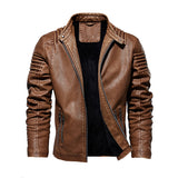 Men Leather Jacket Winter And Autumn Coat - MAXIME