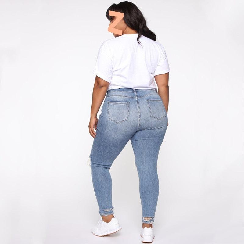 Maxime Plus Size Ladies Denim Pants Jeans - MAXIME