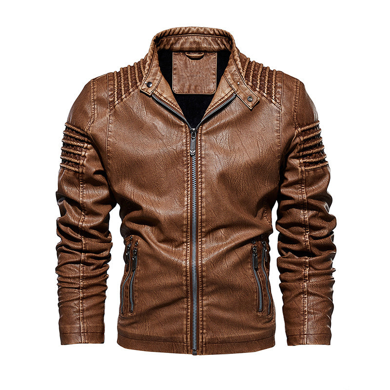 Men Leather Jacket Winter And Autumn Coat - MAXIME