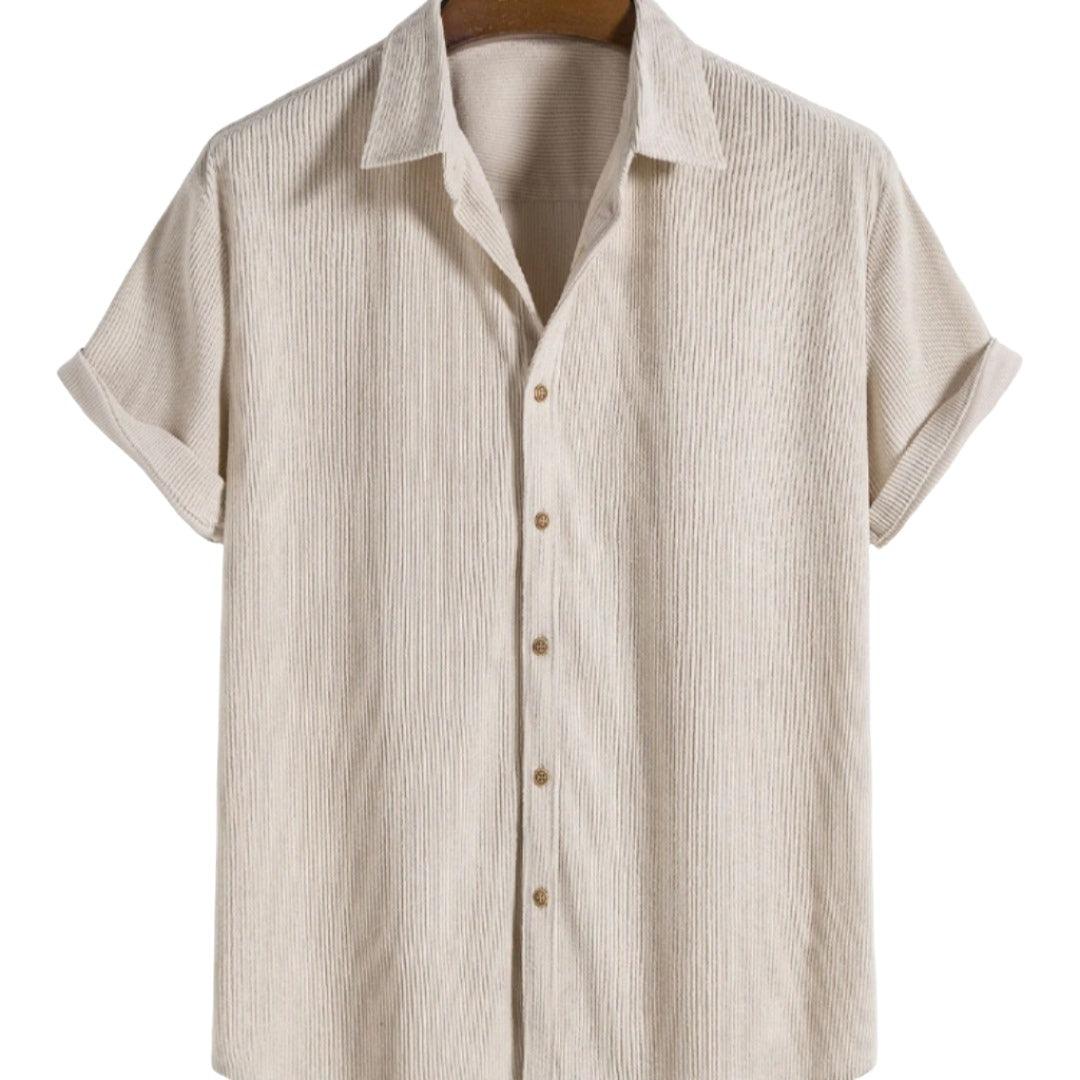 Men's Solid Color Casual Shirt - MAXIME