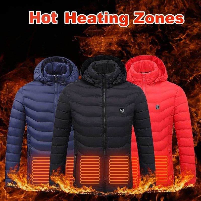 Men Heated Puffer Jacket Electric Heating Coat - MAXIME