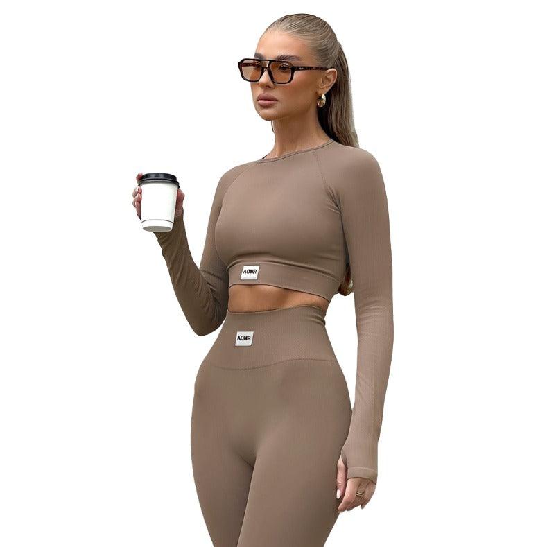 Round Neck Long Sleeve Two-piece Set - MAXIME