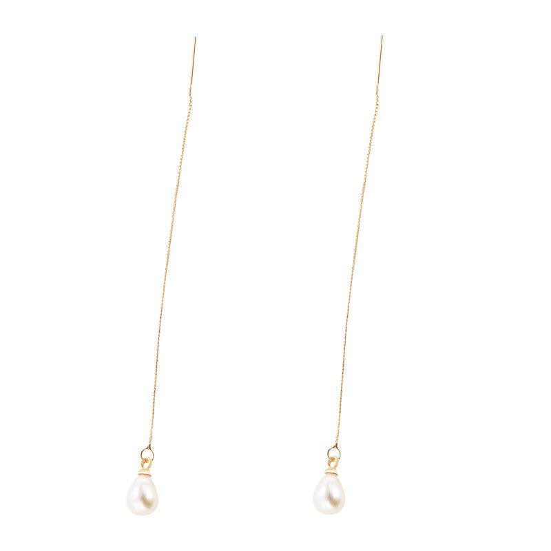 Temperament Long Pearl Eardrop Trendy - MAXIME