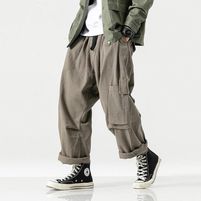 Straight wide leg cargo pants - MAXIME