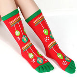 Christmas Five Finger Socks - MAXIME