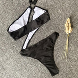 Irregular split swimsuit - MAXIME