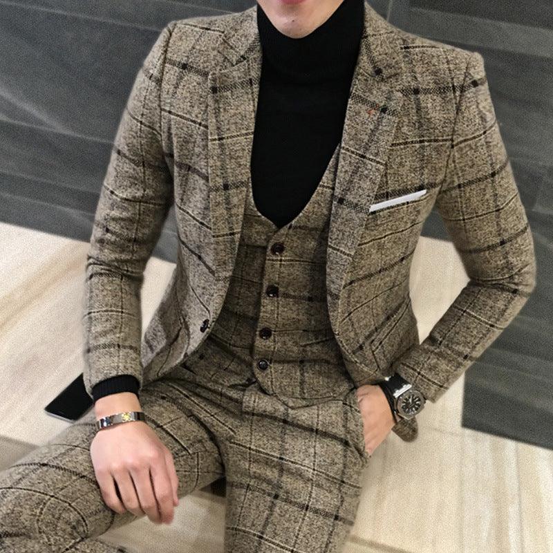 Maxime Thick Slim Fit Plaid Suits - MAXIME