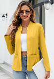 Fashion Women With Pockets Suit Jacket Tops - MAXIME