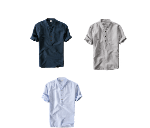 Cotton linen shirt - MAXIME