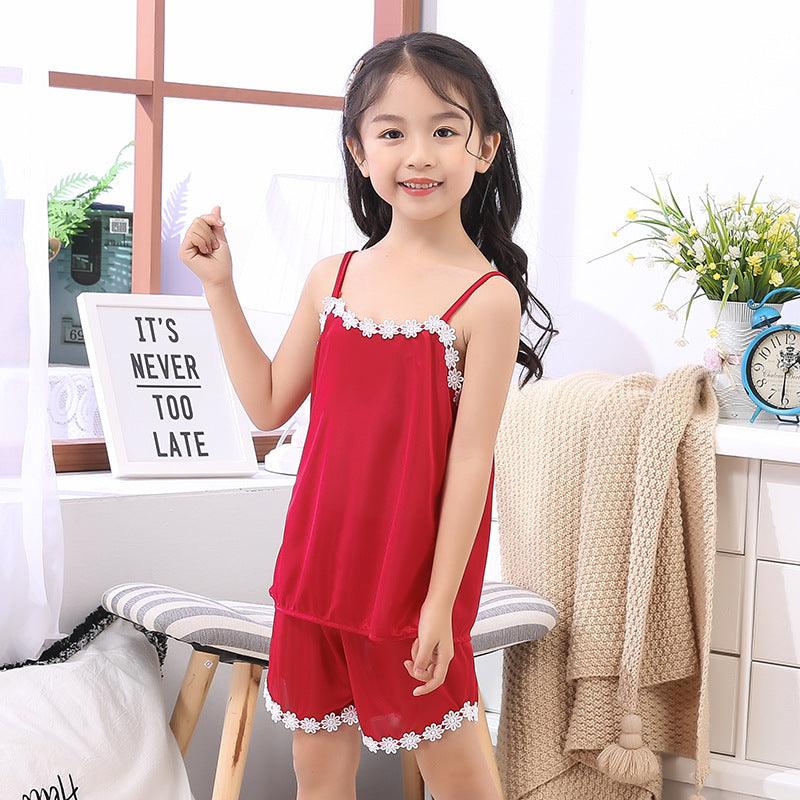 New Product Cute Children Sling Pajamas Girl - MAXIME