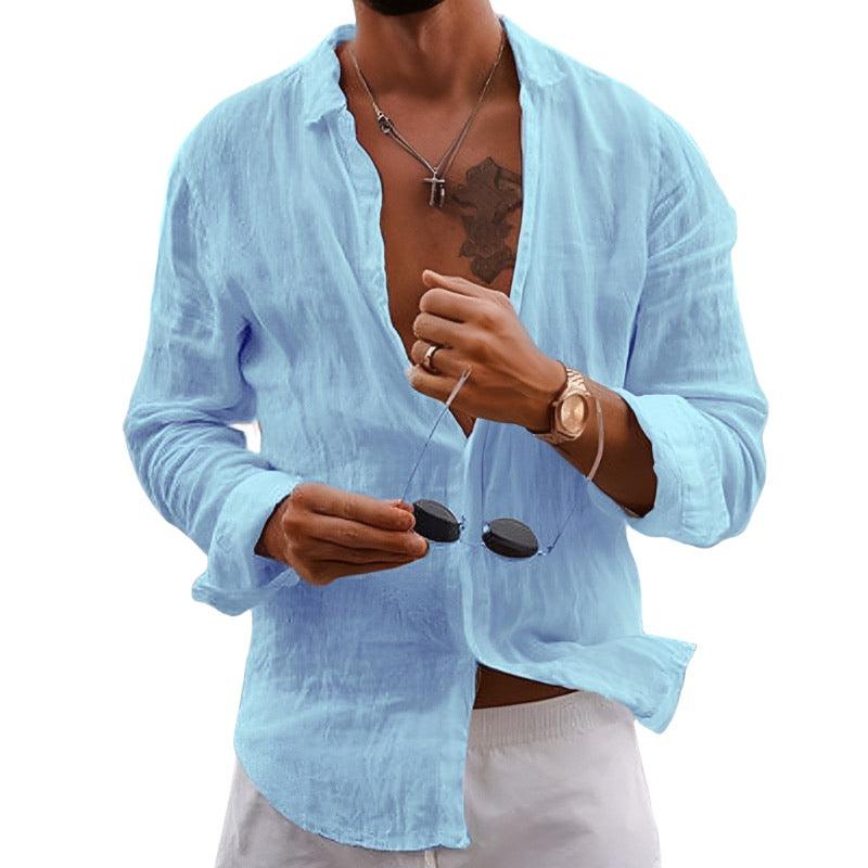 Men's Casual Cotton Linen Shirt - MAXIME