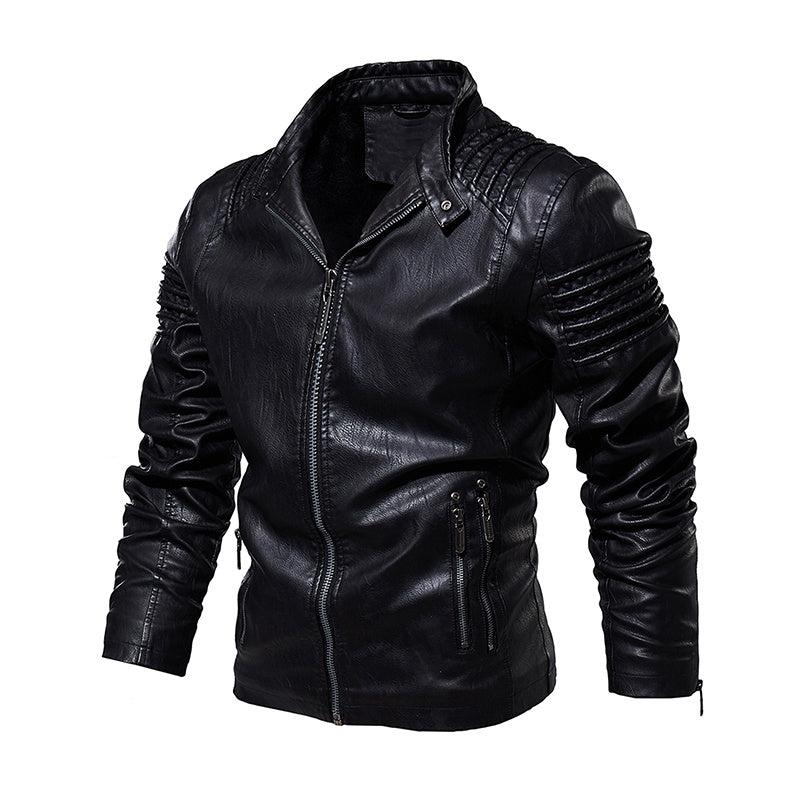 Men Leather Jacket Winter And Autumn Coat - MAXIME