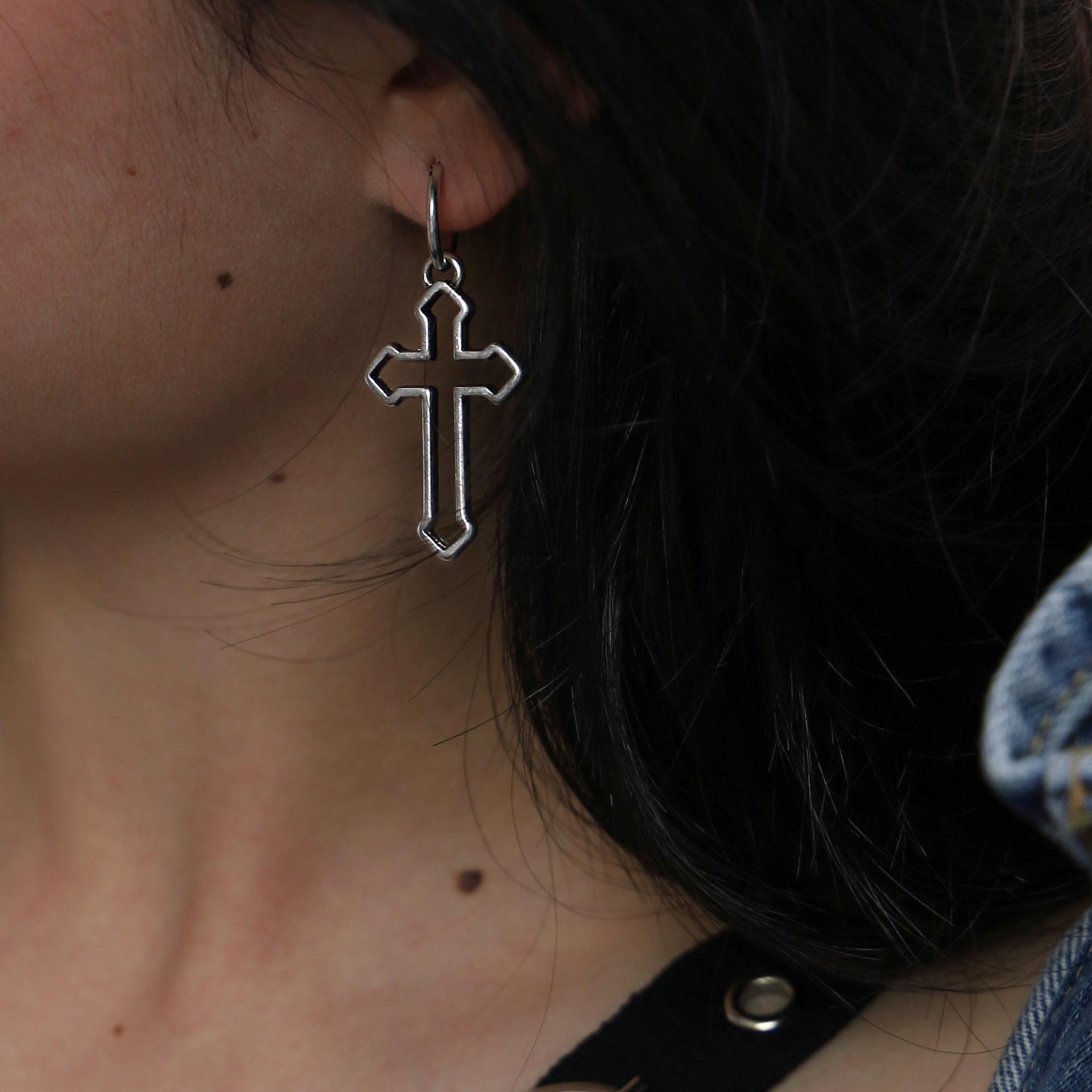 Trendy Vintage Cross Earrings - MAXIME