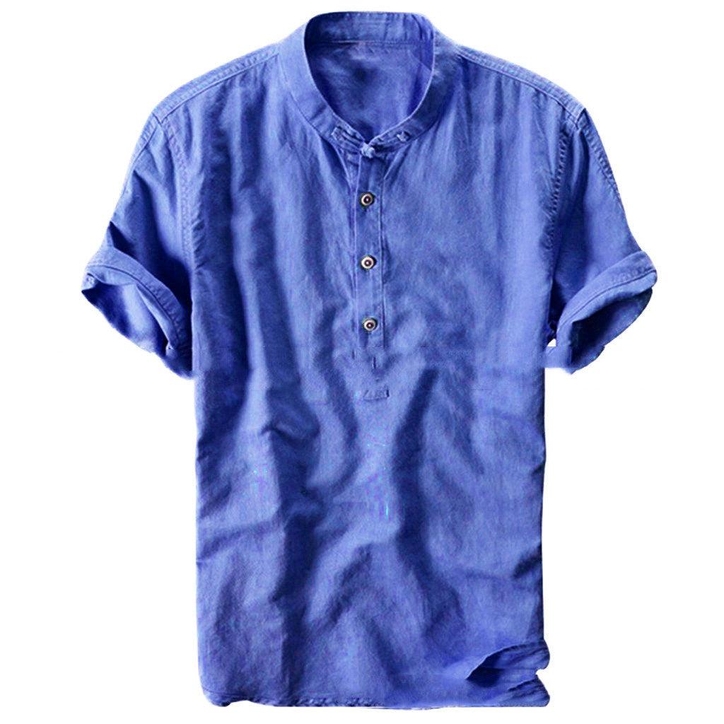 Summer Short-Sleeved Shirt Men - MAXIME