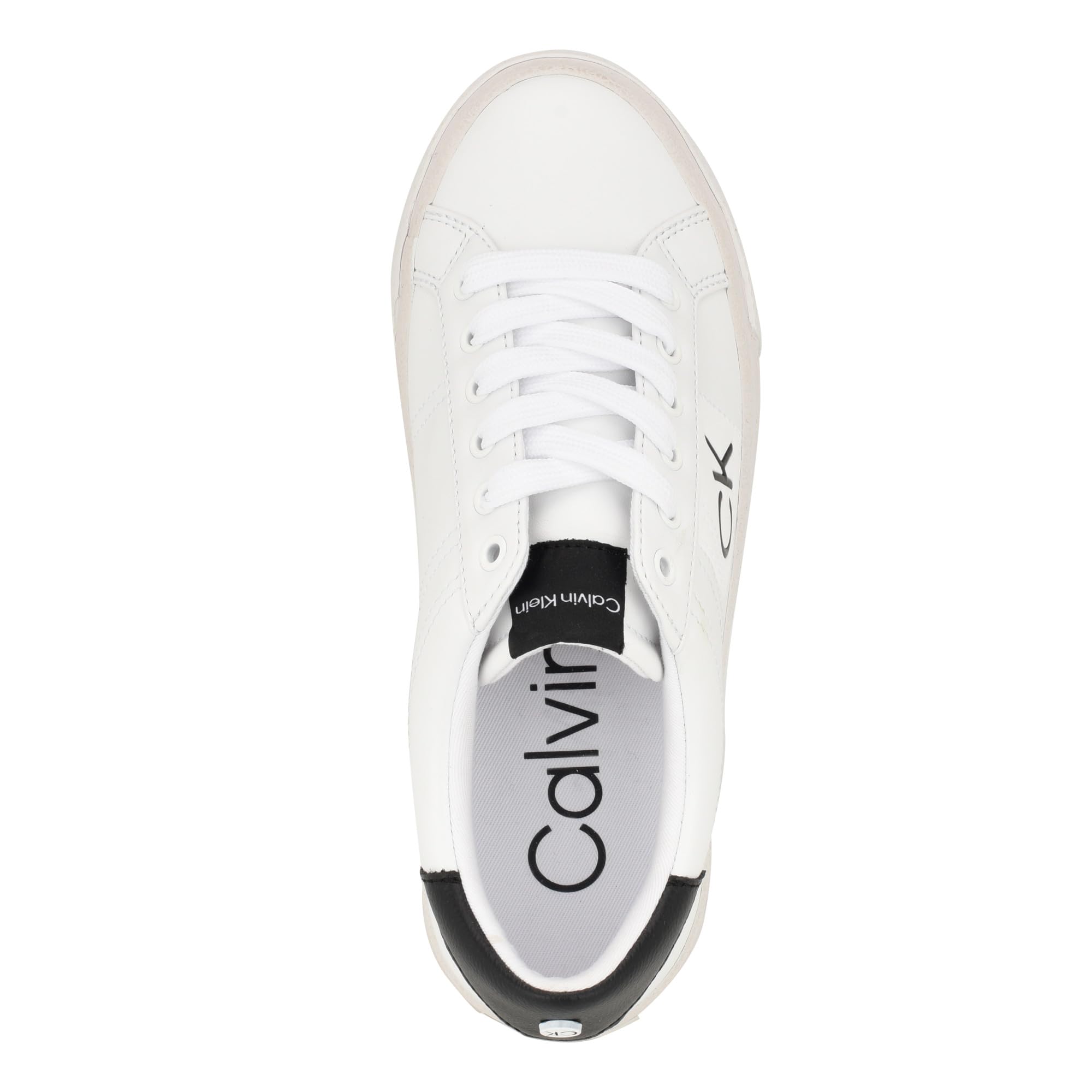 Calvin Klein Women's CYLAIE Sneaker, White - MAXIME