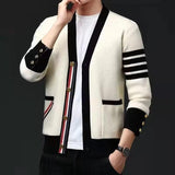 Knitted Cardigan Korean Fashion V-neck Coat - MAXIME