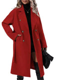 Double-breasted Long Jacket Women