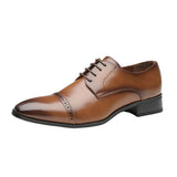 Maxime Leather Gentleman Lace-up Shoes - MAXIME