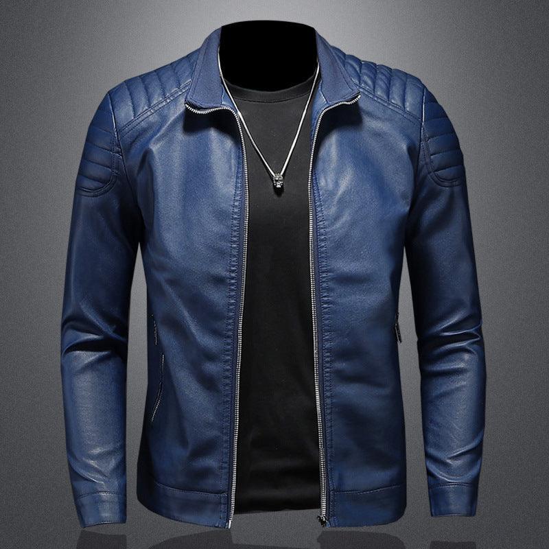 Men's Leather Jacket Thin Coat - MAXIME