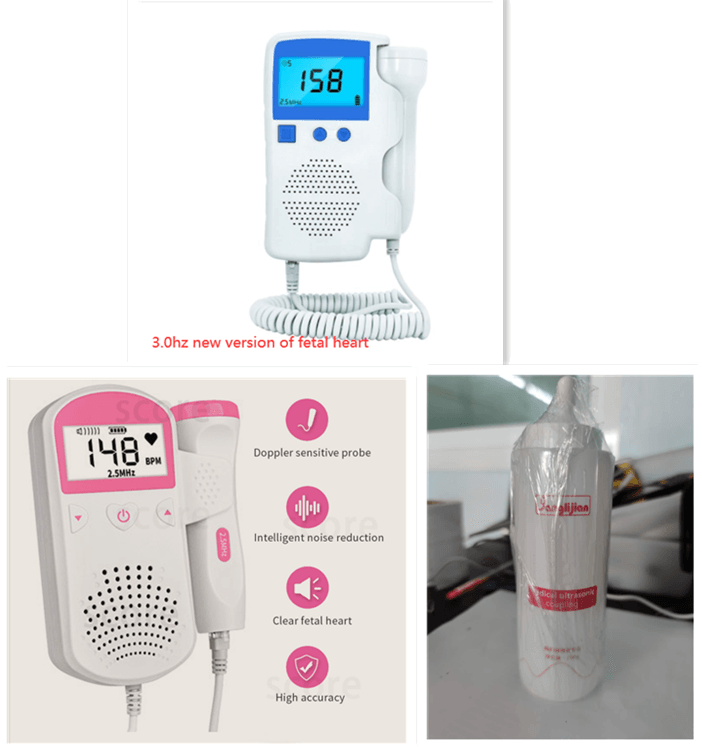 Monitor Home Pregnancy Baby Fetal Sound Heart Rate Detector - MAXIME