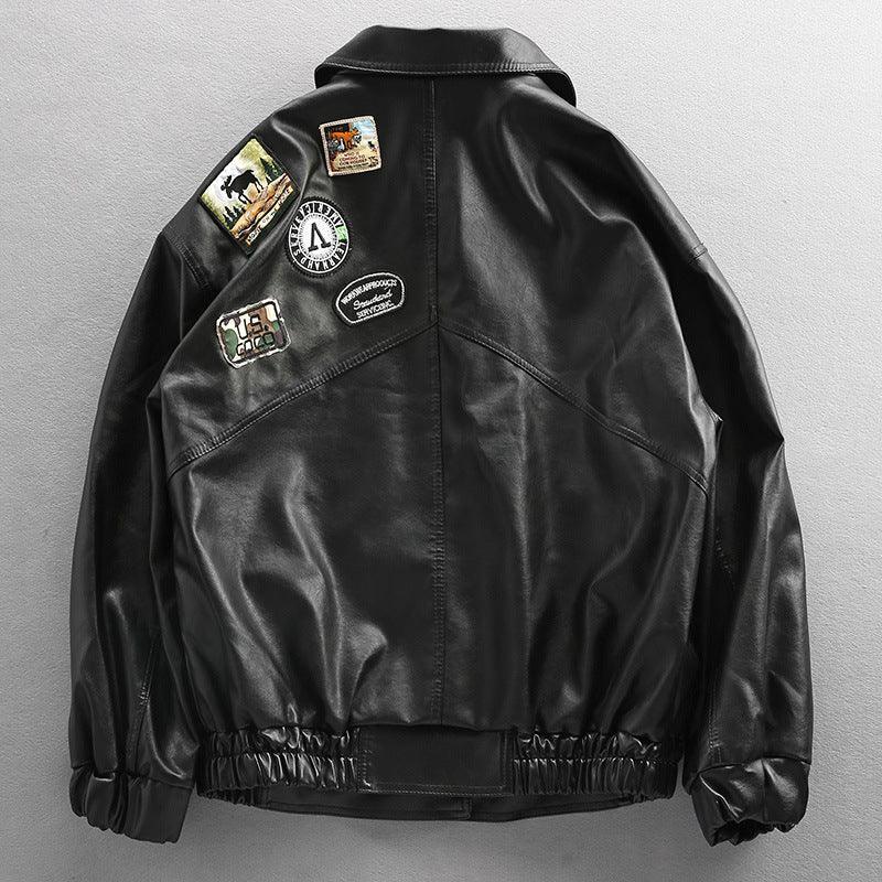 European And American Leather Jacket Men - MAXIME