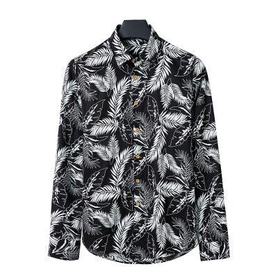 MAXIME Printed Casual Long-sleeved Floral Shirt - MAXIME