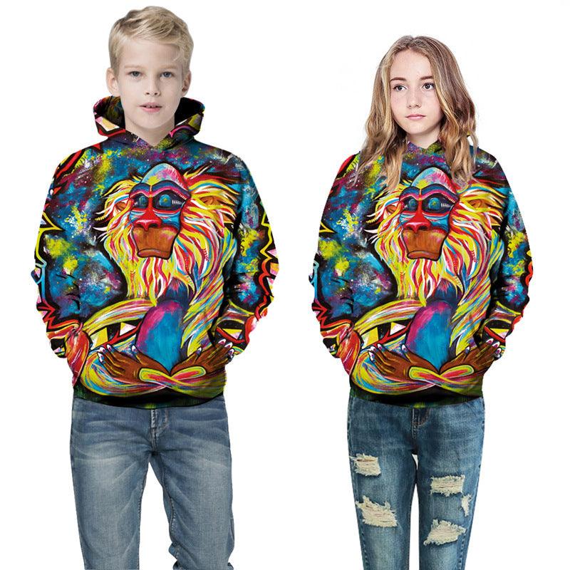 Digital Printed Children's Hooded Sweater For Kids - MAXIME