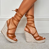 Bottom Heightening Strappy Sandals - MAXIME