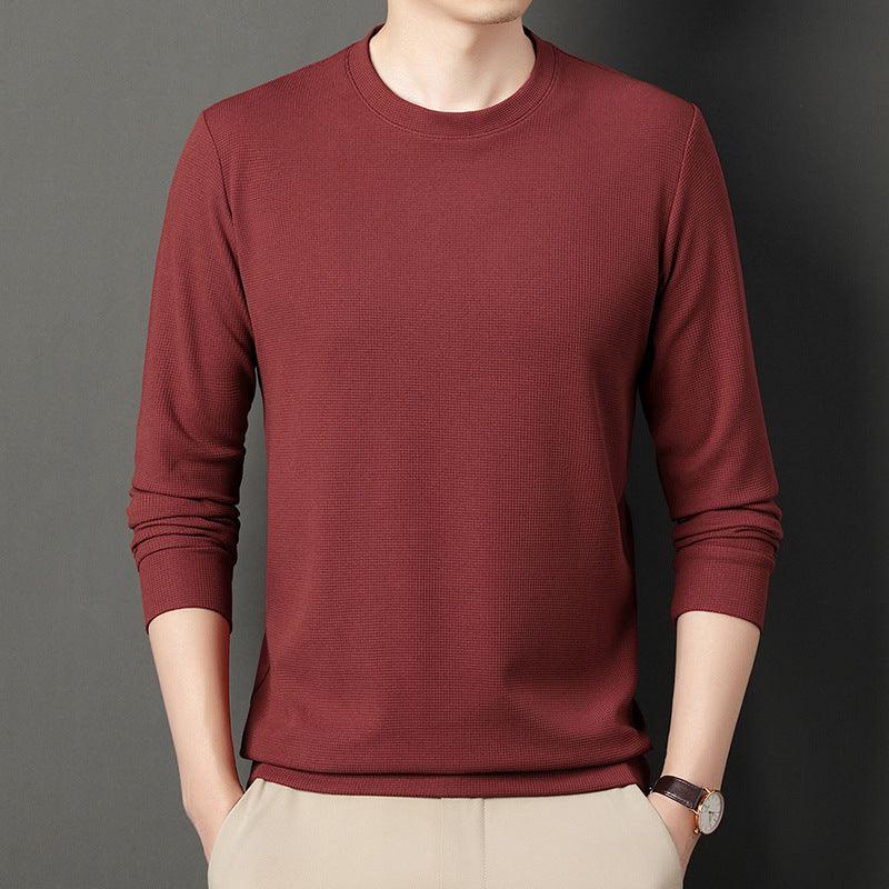 Thin Round Neck Long Sleeve Men's Top - MAXIME