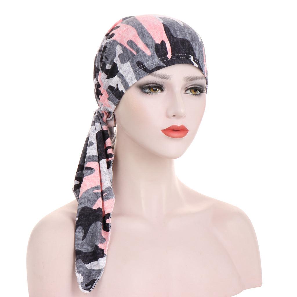 Maxime Curved Tail Turban Hat - MAXIME