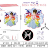 Girls Electrical Butterfly Wings With Lights Glowing Shiny Dress - MAXIME