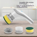 Electric Cleaning Brush 4 In 1 Spinning Scrubber Handheld Electric Cordless Cleaning Brush Portable - MAXIME