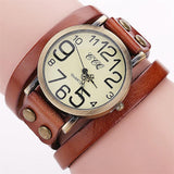 Layer Cowhide Retro Watch - MAXIME