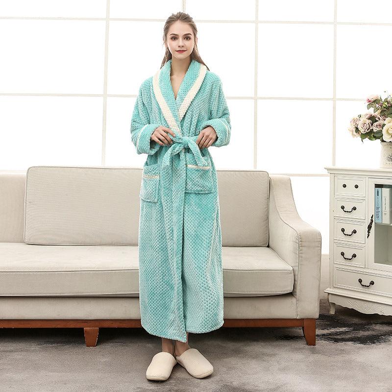 Women Pajamas Couple Gown Bathrobe Winter Robe - MAXIME