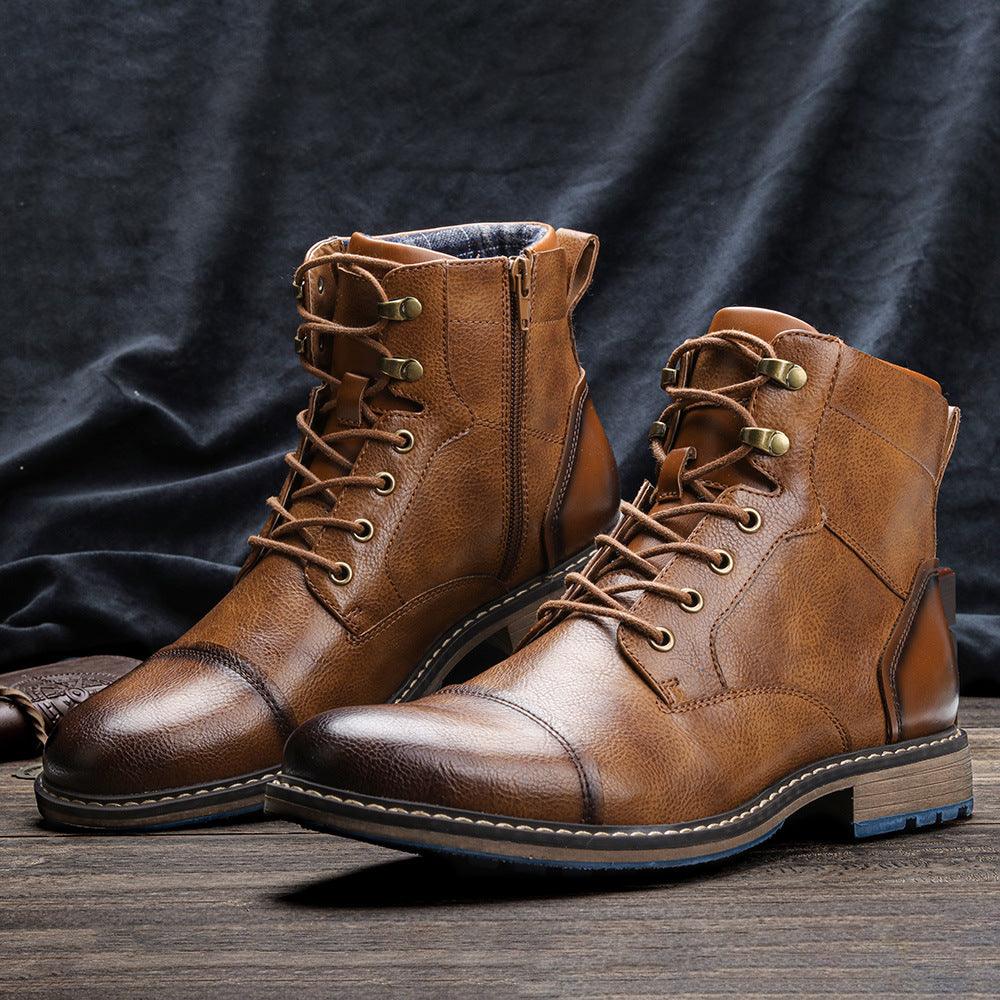 Mens Fashion High Top Vintage Martin Boots - MAXIME