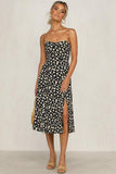 Floral floral split dress - MAXIME