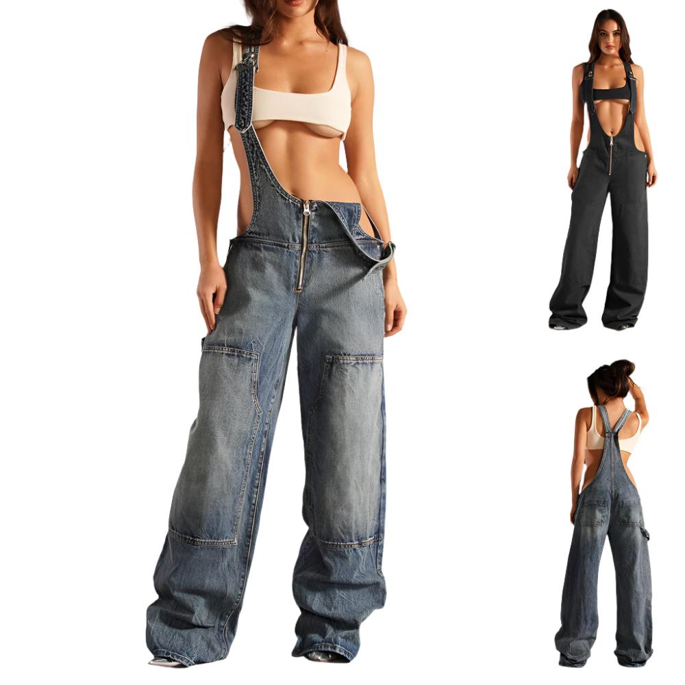 Jumpsuit Streetwear Jeans Pants - MAXIME