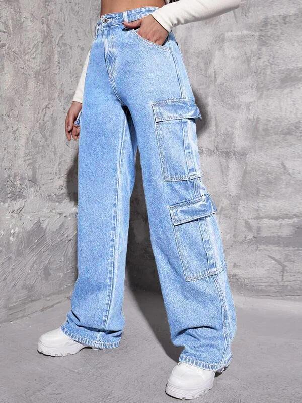 Multi-bag Jeans Loose High Waist - MAXIME