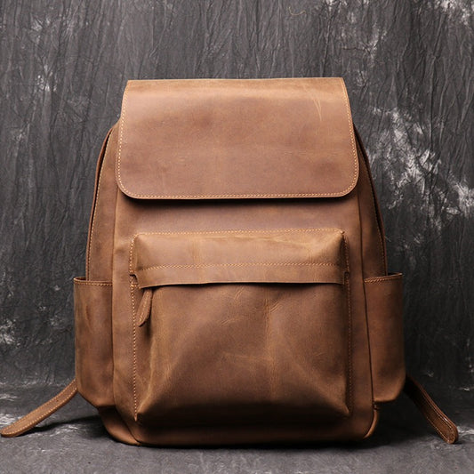 Leather Backpack Retro - MAXIME