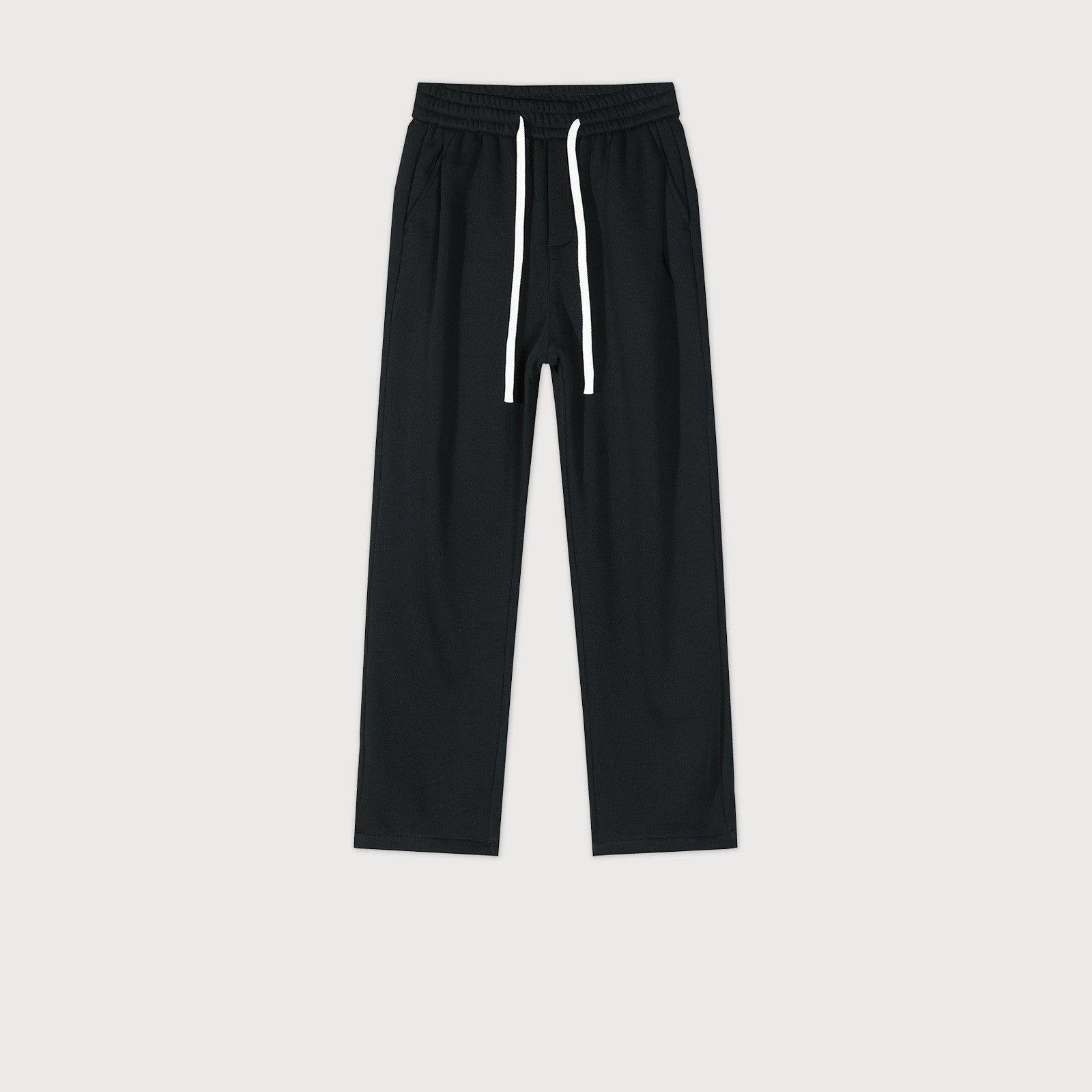 Straight Drooping Fleece-lined Pants - MAXIME