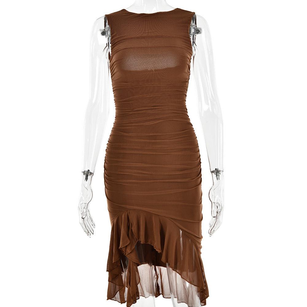 Slim Skinny Sleeveless Dress - MAXIME