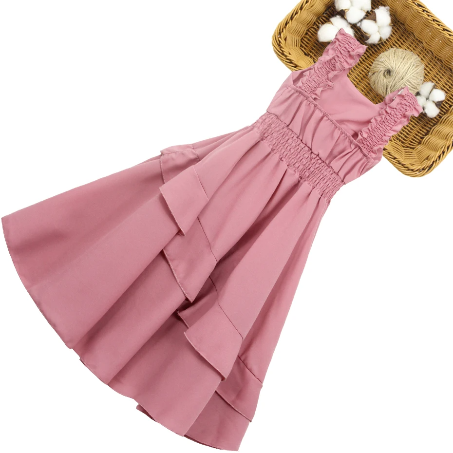 Dress For Girls Solid Color - MAXIME