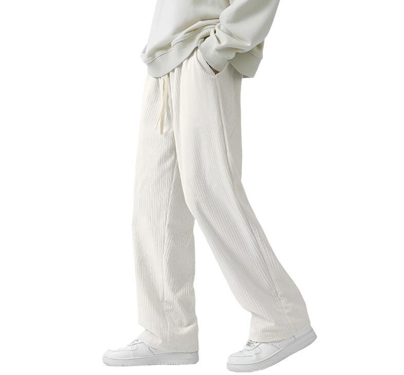 Thick Loose Straight Corduroy Pants - MAXIME