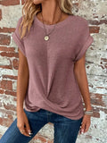 T-shirt Summer Neck Top - MAXIME